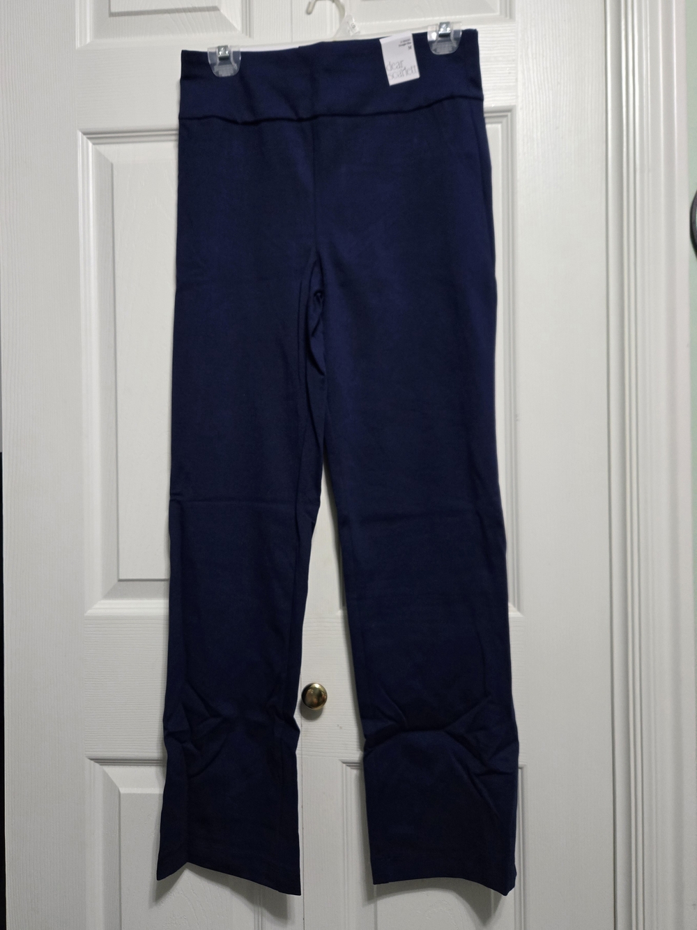 Dear Scarlett Women's Straight Leg Pull-On Pants in Navy